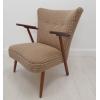 Danish Teak Leaning Chair Pierre Frey Fabric